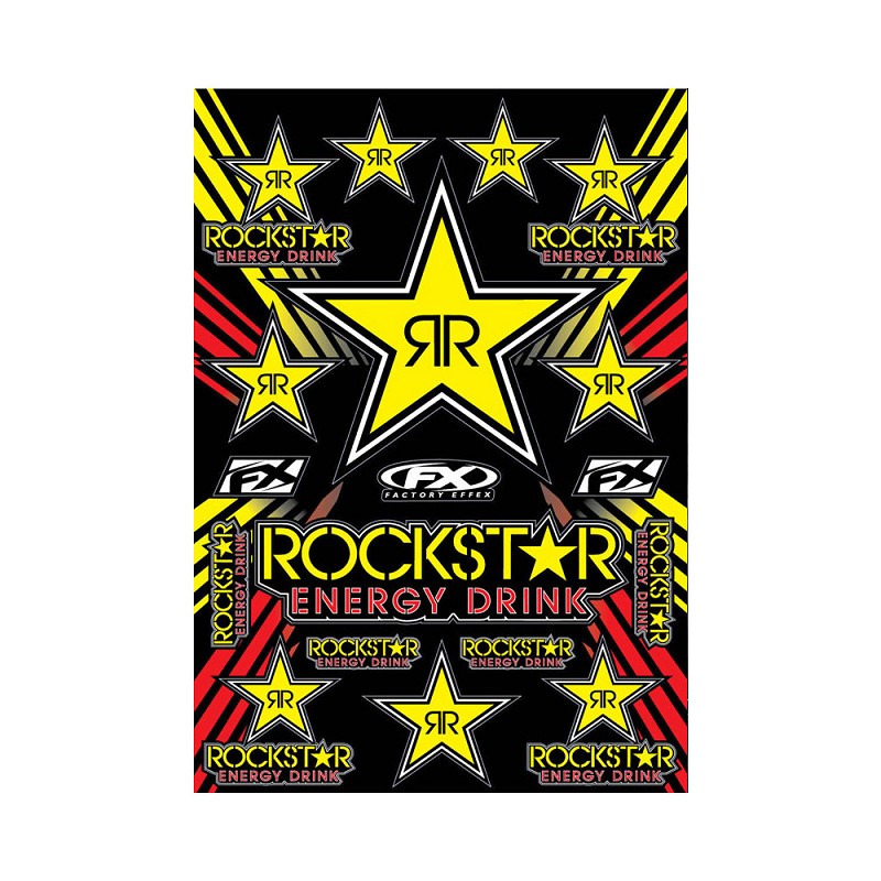 27 ROCKSTAR Energy Supercross Sticker Aufkleber Set 27 x 18 cm neu 035a 